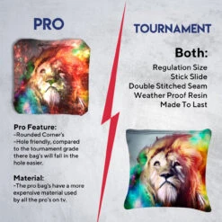 Colored Lion Tournament Cornhole Bags - Set Of 8 13 Colored Lion Tournament Cornhole Bags - Set Of 8 -Best Toy Shop 6 04538.1708292908