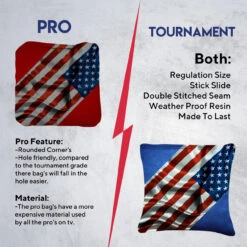 Sideway Flag Professional Cornhole Bags - Set Of 8 13 Sideway Flag Professional Cornhole Bags - Set Of 8 -Best Toy Shop 6 05385.1707198151