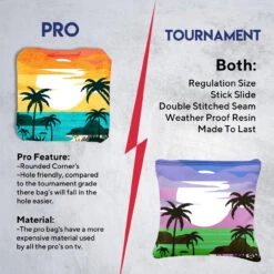 Blue Green Water Beach Tournament Cornhole Bags - Set Of 8 -Best Toy Shop 6 19962.1708652567