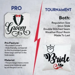Bride Groom Professional Cornhole Bags - Set Of 8 13 Bride Groom Professional Cornhole Bags - Set Of 8 -Best Toy Shop 6 21005.1707196538
