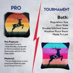 Deer In Scope Professional Cornhole Bags - Set Of 8 -Best Toy Shop 6 21234.1707355188