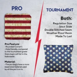 Stars Stripes Tournament Cornhole Bags - Set Of 8 -Best Toy Shop 6 24788.1708292509