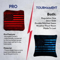 Blue Red Lines Professional Cornhole Bags - Set Of 8 13 Blue Red Lines Professional Cornhole Bags - Set Of 8 -Best Toy Shop 6 28091.1707442067