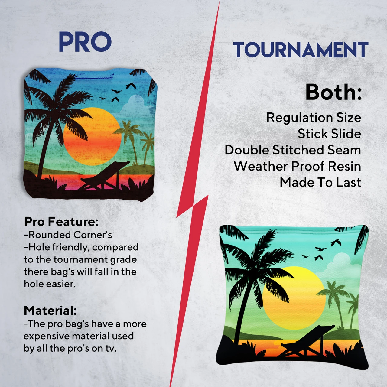 Green Blue Beach Tournament Cornhole Bags - Set Of 8 8 Green Blue Beach Tournament Cornhole Bags - Set Of 8 - Image 6