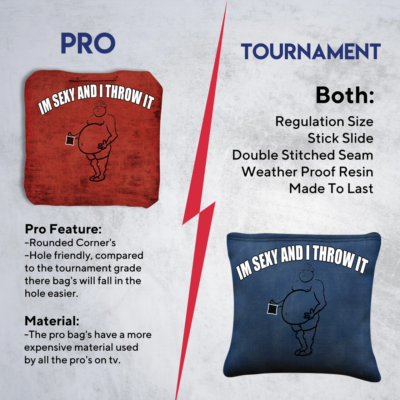 IM SEXY AND I THROW IT Tournament Cornhole Bags - Set Of 8 7 IM SEXY AND I THROW IT Tournament Cornhole Bags - Set Of 8 - Image 5