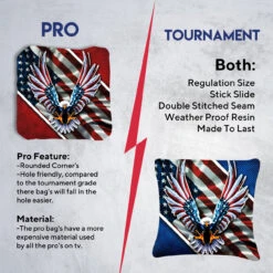 Flying Eagle Professional Cornhole Bags - Set Of 8 -Best Toy Shop 6 43187.1706813641