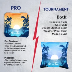 River Palms Tournament Cornhole Bags - Set Of 8 12 River Palms Tournament Cornhole Bags - Set Of 8 -Best Toy Shop 6 43879.1708652394