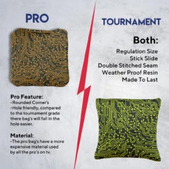 Green Orange Tech Professional Cornhole Bags - Set Of 8 -Best Toy Shop 6 54124.1708051199