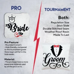 Bride Groom Tournament Cornhole Bags - Set Of 8 -Best Toy Shop 6 61845.1708225495