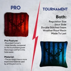 Blue Red Deer Tournament Cornhole Bags - Set Of 8 13 Blue Red Deer Tournament Cornhole Bags - Set Of 8 -Best Toy Shop 6 69913.1708460502