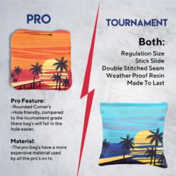 Blue Red Beach Professional Cornhole Bags - Set Of 8 13 Blue Red Beach Professional Cornhole Bags - Set Of 8 -Best Toy Shop 6 70488.1708185849