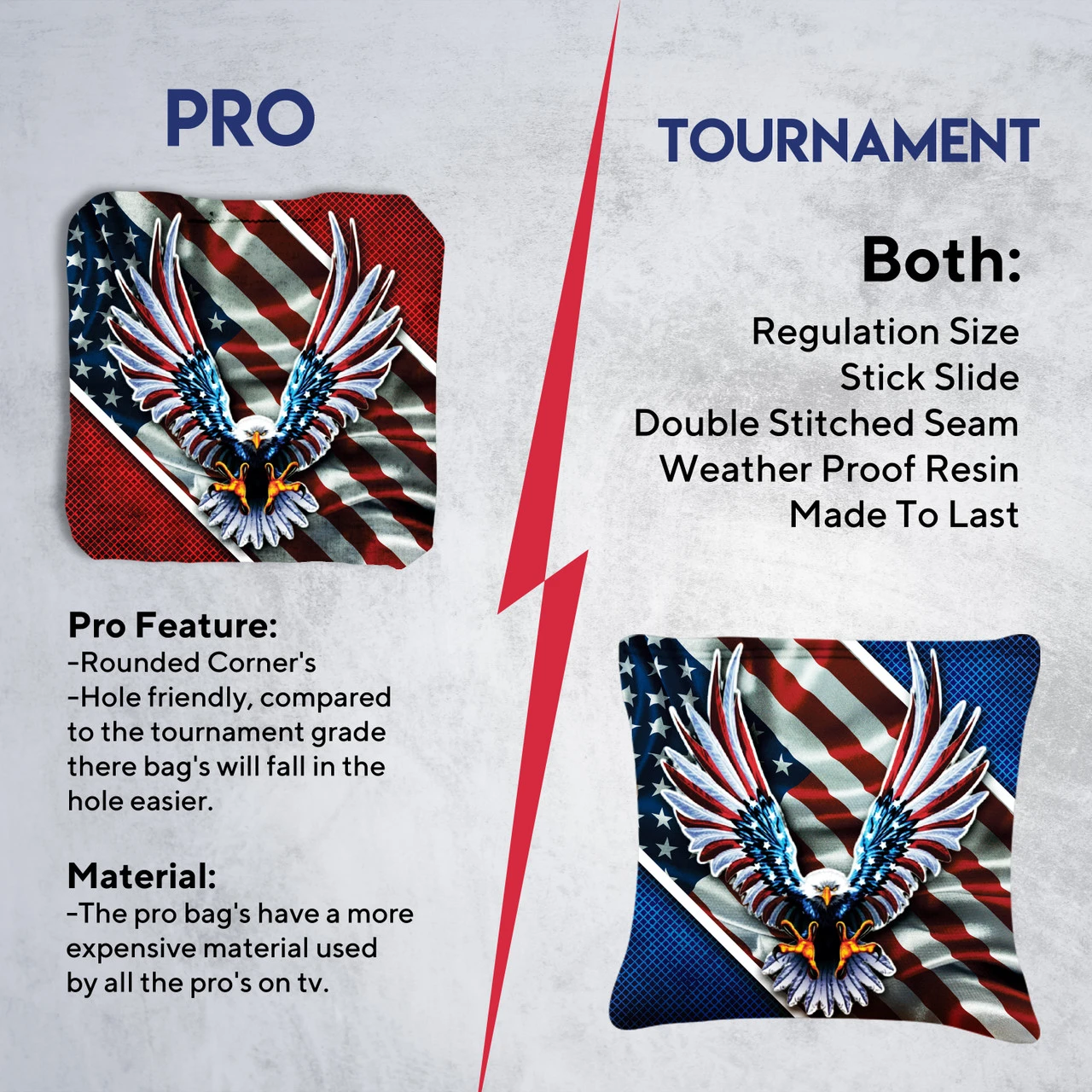 Flying Eagle Tournament Cornhole Bags - Set Of 8 8 Flying Eagle Tournament Cornhole Bags - Set Of 8 - Image 6