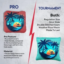 Beach Circle Professional Cornhole Bags - Set Of 8 -Best Toy Shop 6 73465.1708185323