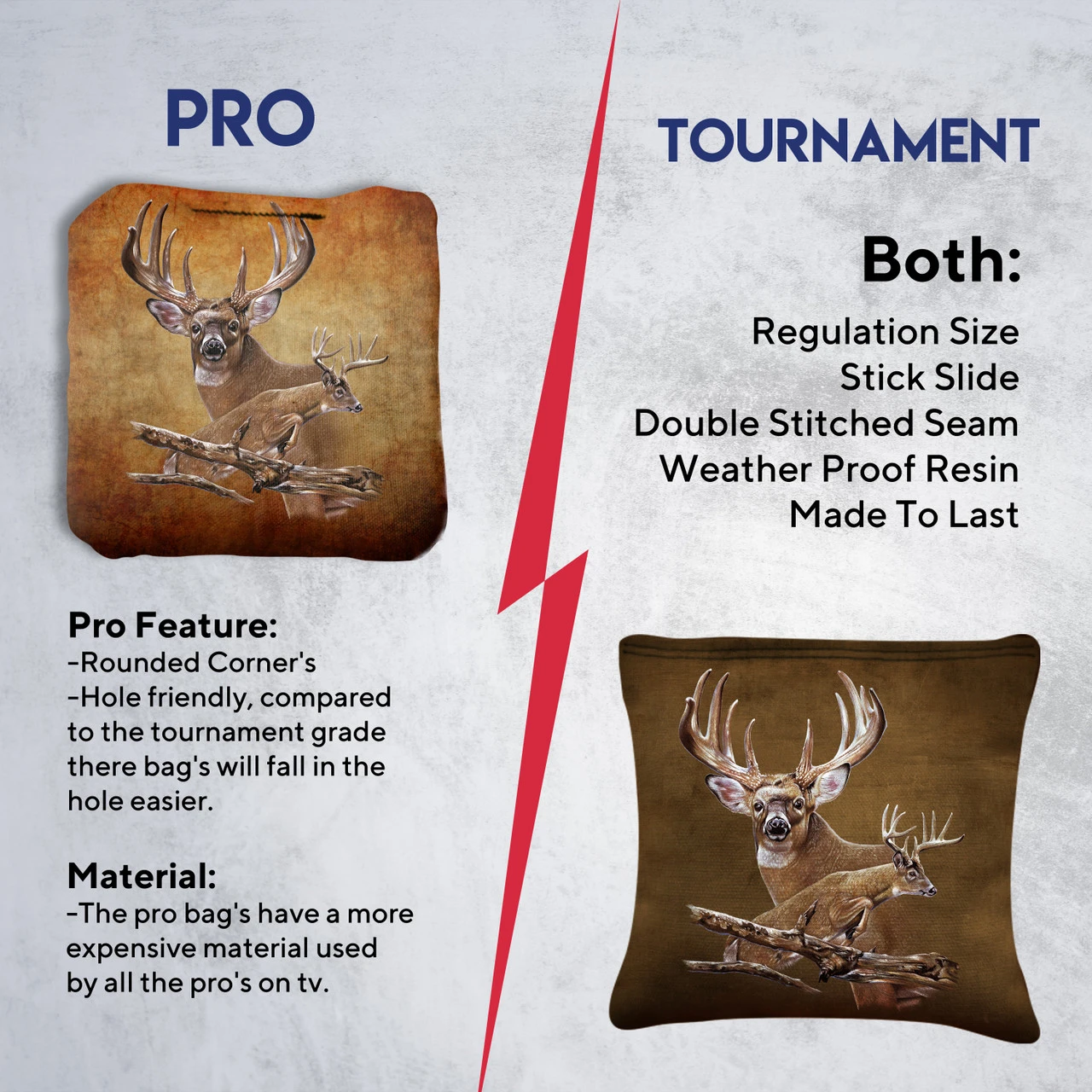 Deer Professional Cornhole Bags - Set Of 8 8 Deer Professional Cornhole Bags - Set Of 8 - Image 6