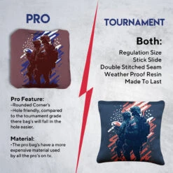 Two Soldiers Professional Cornhole Bags - Set Of 8 -Best Toy Shop 6 75037.1707376200