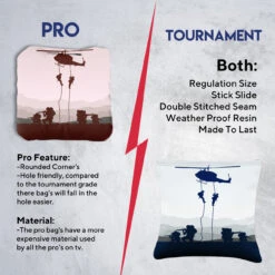 Helicopter Squad Professional Cornhole Bags - Set Of 8 -Best Toy Shop 6 75079.1707376361