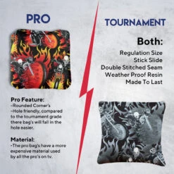 Skull Rider Professional Cornhole Bags - Set Of 8 -Best Toy Shop 6 75117.1707441685