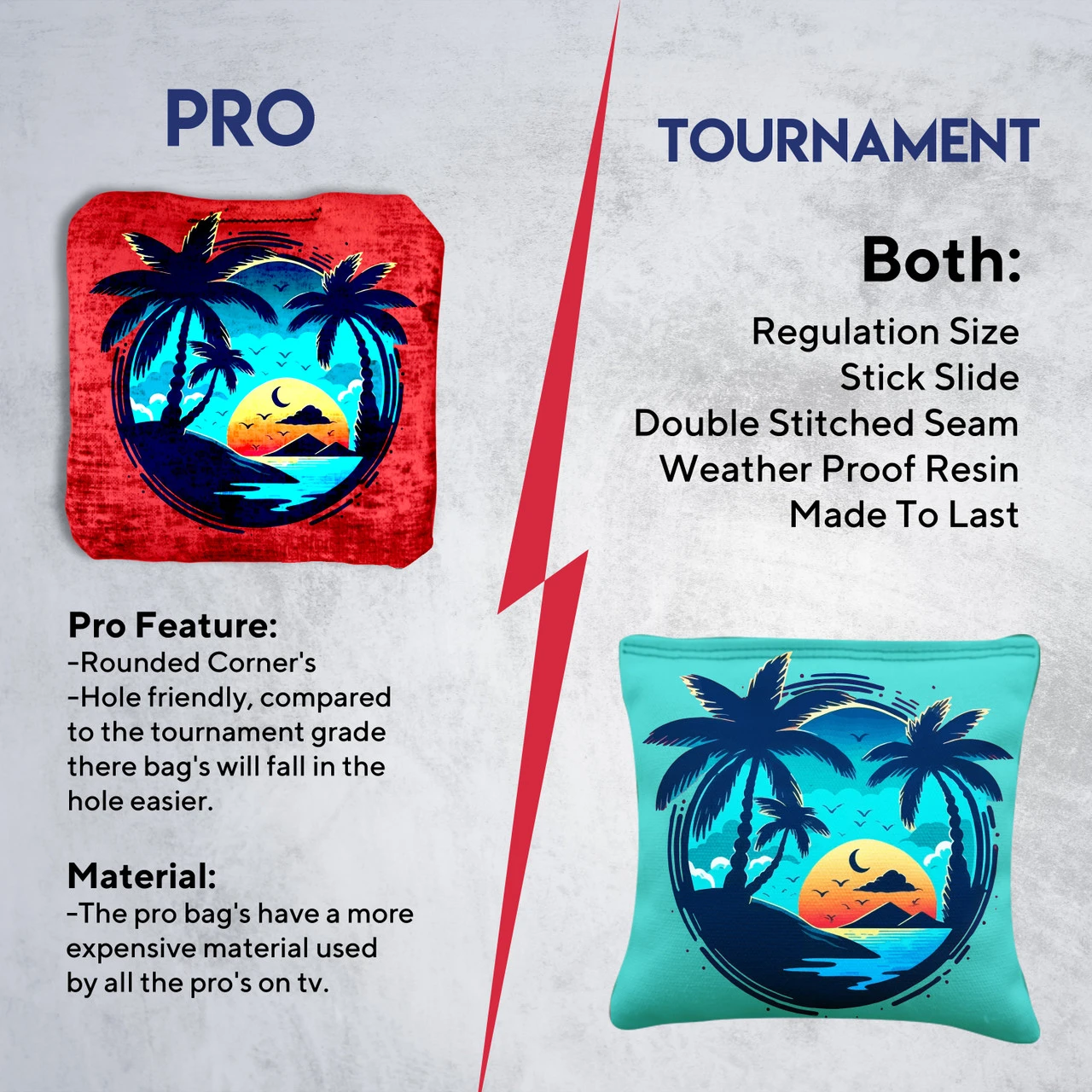 Beach Circle Tournament Cornhole Bags - Set Of 8 8 Beach Circle Tournament Cornhole Bags - Set Of 8 - Image 6