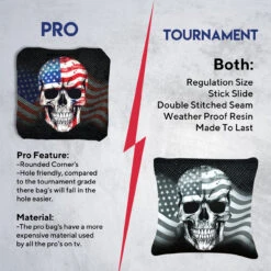 Flag Skull Tournament Cornhole Bags - Set Of 8 13 Flag Skull Tournament Cornhole Bags - Set Of 8 -Best Toy Shop 6 90286.1708224413