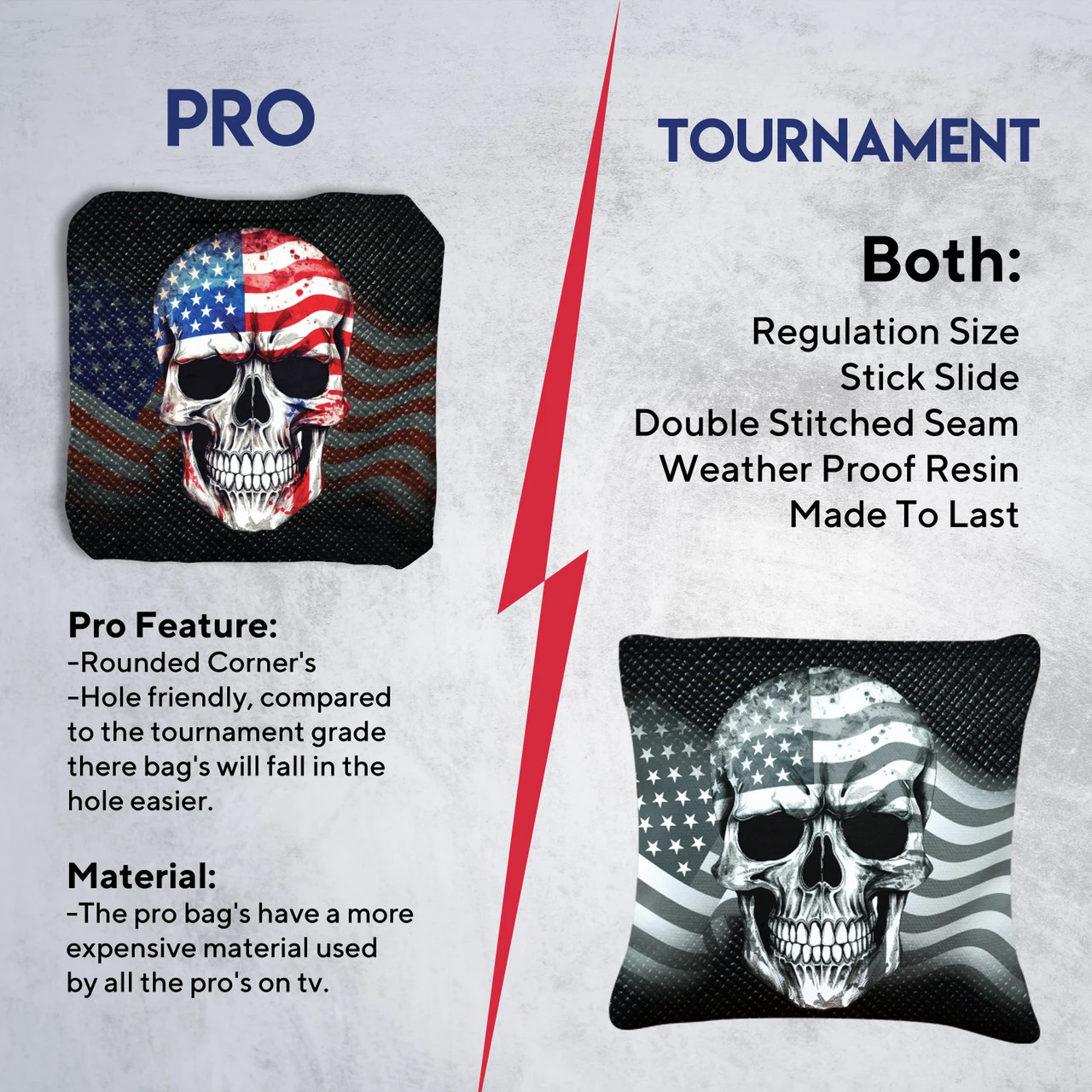 Flag Skull Tournament Cornhole Bags - Set Of 8 8 Flag Skull Tournament Cornhole Bags - Set Of 8 - Image 6