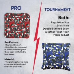 Blue Red Tech Fusion Tournament Cornhole Bags - Set Of 8 13 Blue Red Tech Fusion Tournament Cornhole Bags - Set Of 8 -Best Toy Shop 6 90466.1708225399