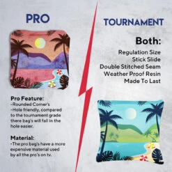 Green Purple Beach Tournament Cornhole Bags - Set Of 8 13 Green Purple Beach Tournament Cornhole Bags - Set Of 8 -Best Toy Shop 6 94411.1708652835