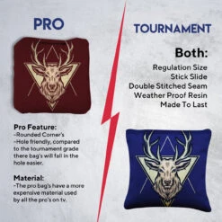 Red Blue Deer Professional Cornhole Bags - Set Of 8 13 Red Blue Deer Professional Cornhole Bags - Set Of 8 -Best Toy Shop 6 95403.1707355272