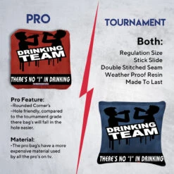 Drinking Team Professional Cornhole Bags - Set Of 8 13 Drinking Team Professional Cornhole Bags - Set Of 8 -Best Toy Shop 6 95857.1707442138