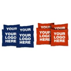 Custom Cornhole Bags - Set Of 8 -Best Toy Shop 8custombags royalorange YLH 23398.1697138638