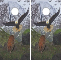 Hunting Bald Eagle Cornhole Wraps - Set Of 2