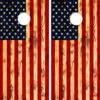 American Flag Wood Grain Cornhole Wraps - Set Of 2 -Best Toy Shop American Flag Wood Grain Weathered 02241.1698340260