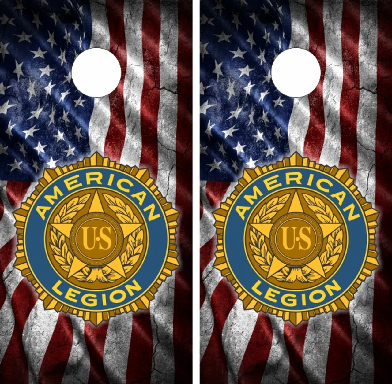 American Legion Cornhole Wraps - Set Of 2 3 American Legion Cornhole Wraps - Set Of 2