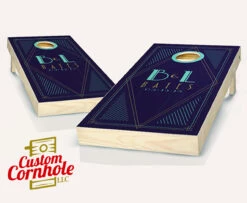 Art Deco Wedding Cornhole Set With Bags