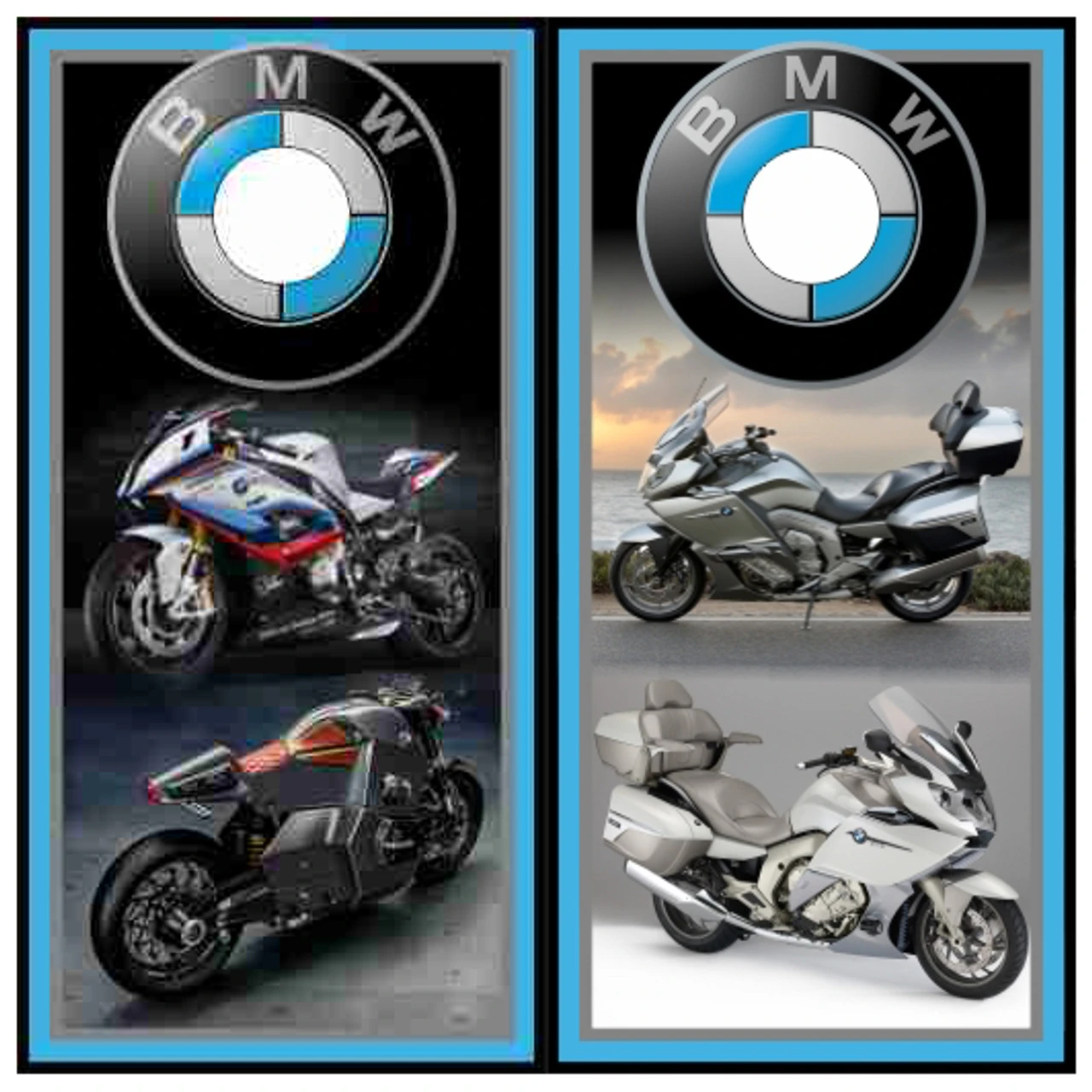 BMW Motorcycles Cornhole Wraps - Set Of 2 3 BMW Motorcycles Cornhole Wraps - Set Of 2