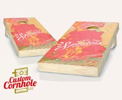 Blow The Speakers Cornhole Set With Bags