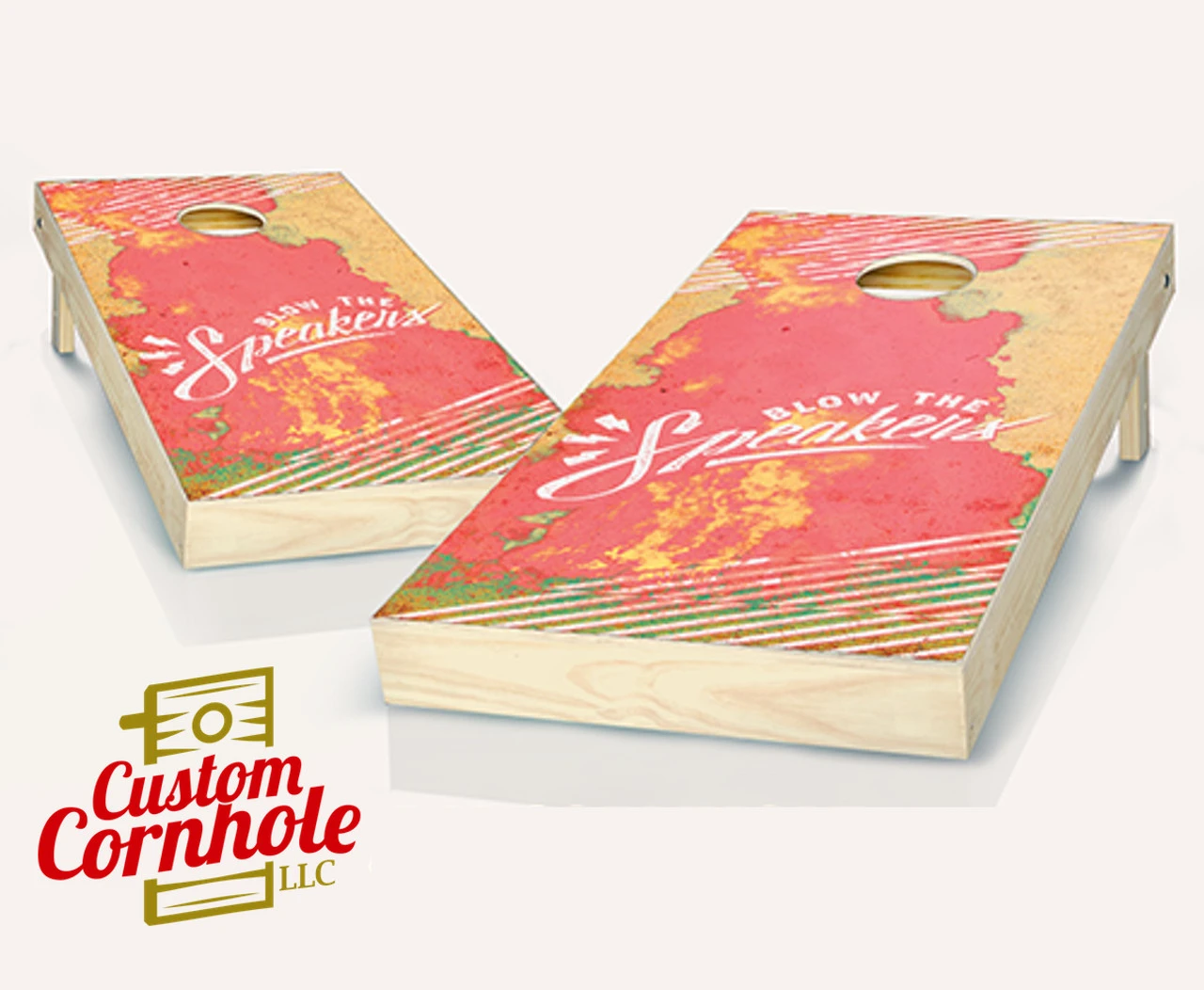 Blow The Speakers Cornhole Set With Bags 3 Blow The Speakers Cornhole Set With Bags