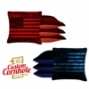 Blue Red Lines Tournament Cornhole Bags - Set Of 8 -Best Toy Shop Blue Red 87815.1708461318