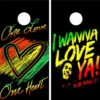 Bob Marley Version 2 Cornhole Wraps - Set Of 2 1 Bob Marley Version 2 Cornhole Wraps - Set Of 2 -Best Toy Shop Bob marley 2 2 51997.1602537768