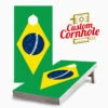 Brazilian Flag Cornhole Set With Bags -Best Toy Shop Brazilian Flag Cornhole Game 13020.1611524868