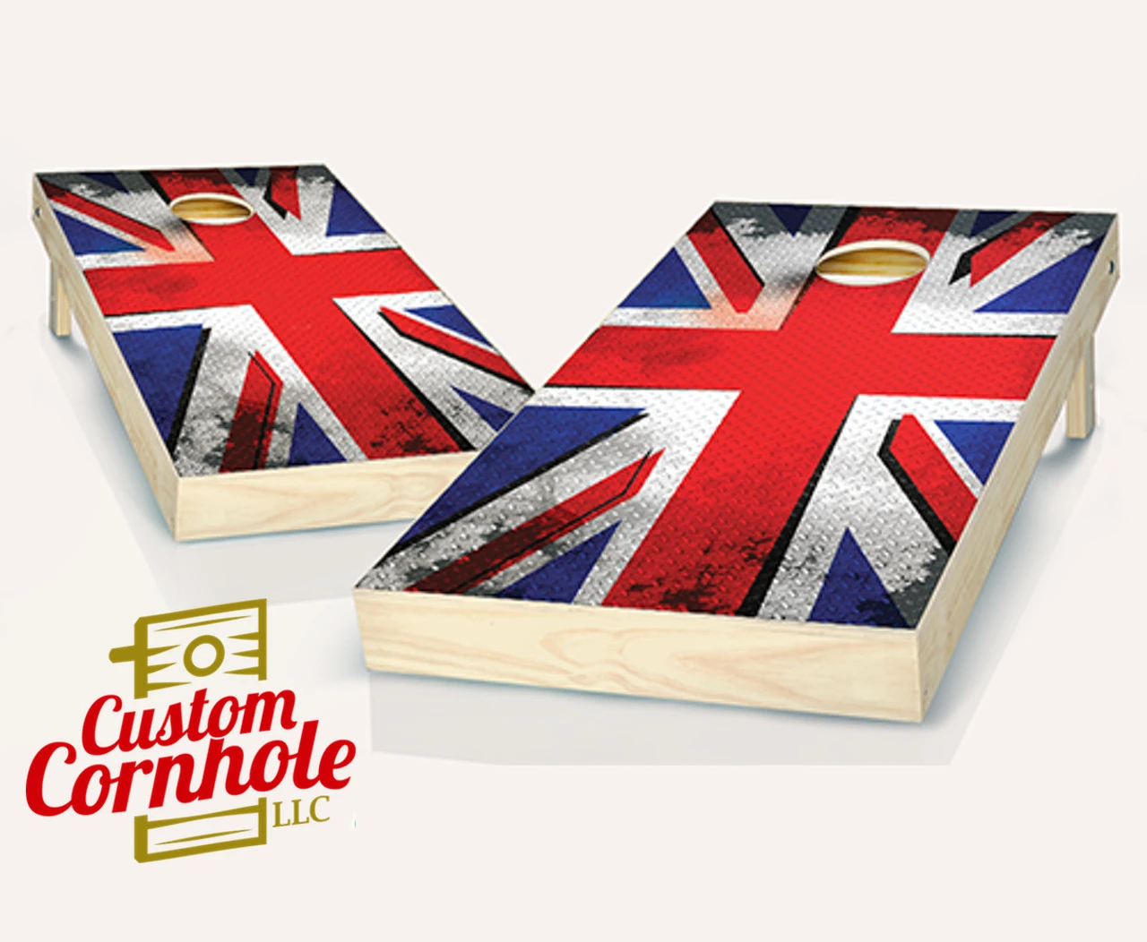 British Punk Flag Cornhole Set With Bags 3 British Punk Flag Cornhole Set With Bags