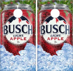 Busch Light Apple Cornhole Wraps - Set Of 2