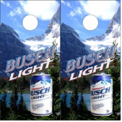 Busch Light Mountain Cornhole Wraps - Set Of 2