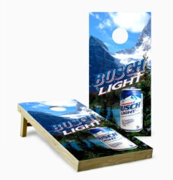 Busch Light Mountain Cornhole Set With Bags