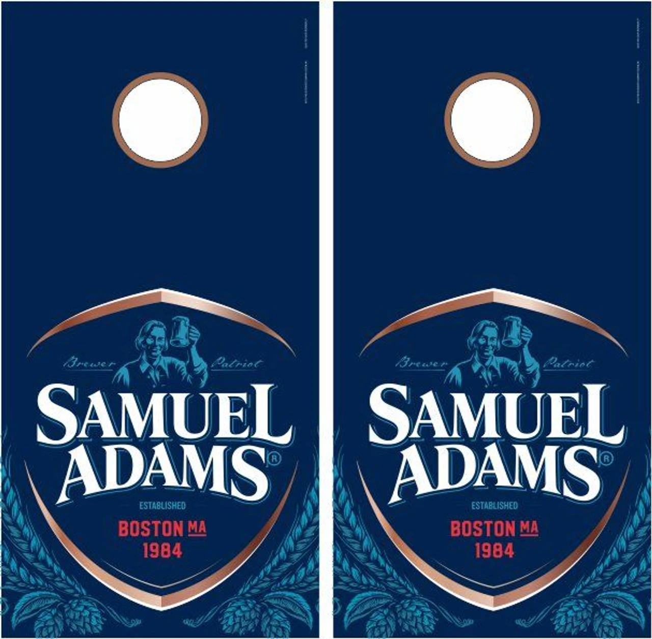 Samuel Adams Cornhole Wraps - Set Of 2 3 Samuel Adams Cornhole Wraps - Set Of 2