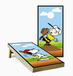 Charlie Brown And Snoopy Cornhole Set With Bags