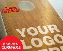 Custom Stained Cornhole Set With Bags 29 Custom Stained Cornhole Set With Bags -Best Toy Shop Chestnut Up Close View 92599.1508893722