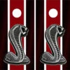 Cobra Mustang Version 2 Cornhole Wraps - Set Of 2 2 Cobra Mustang Version 2 Cornhole Wraps - Set Of 2 -Best Toy Shop Cobra Snake Mustang GT500 50784.1693853015