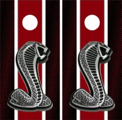 Cobra Mustang Version 2 Cornhole Wraps - Set Of 2