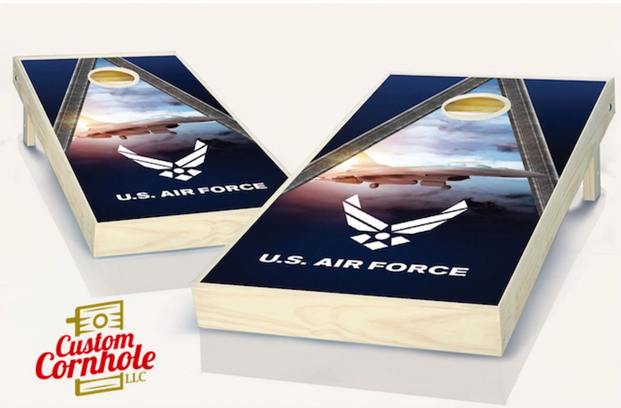 US Air Force F 16 Cornhole Set With Bags 3 US Air Force F 16 Cornhole Set With Bags