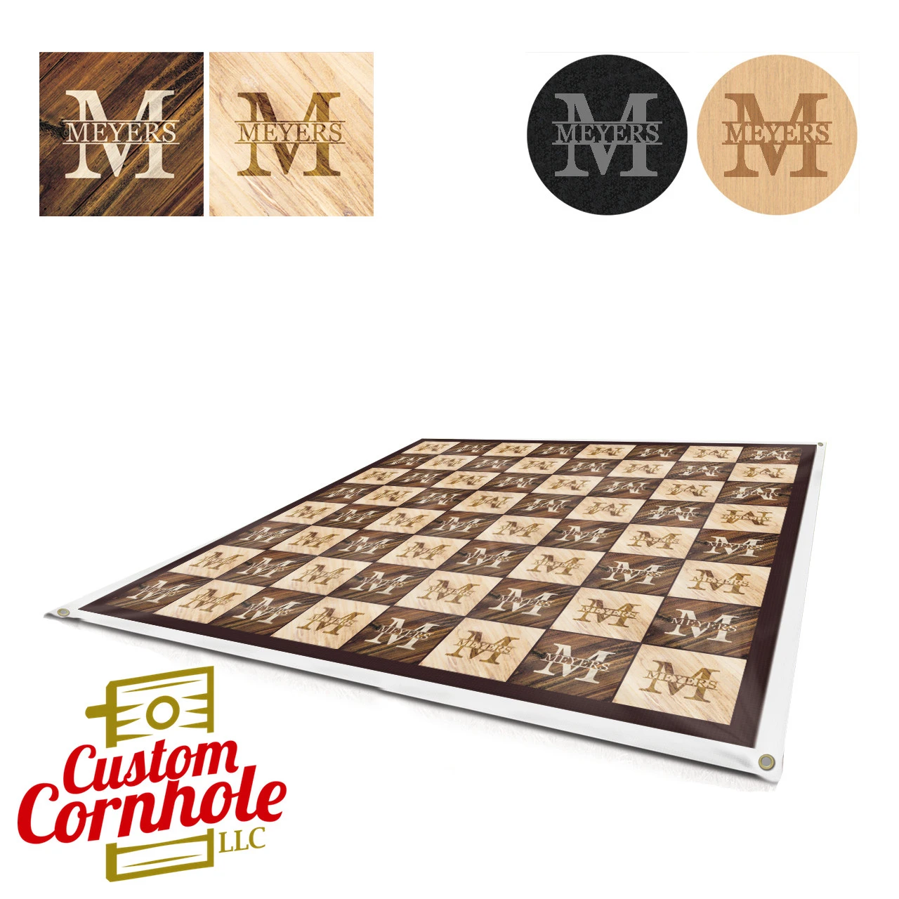 Custom Giant Checkers Game 4 Custom Giant Checkers Game - Image 2